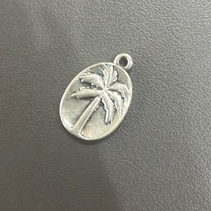 James Avery DISCONTINUED palm tree oval charm